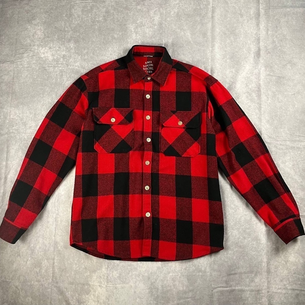 2016 Anti Social Social Club Flannel Shirt M Size